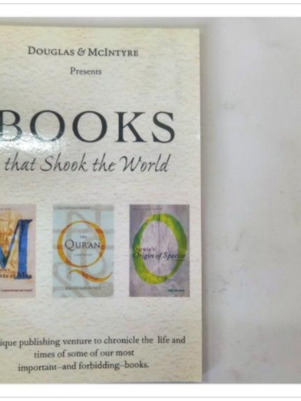 Books That Shook the World Literary History Douglas & McIntyre PB
